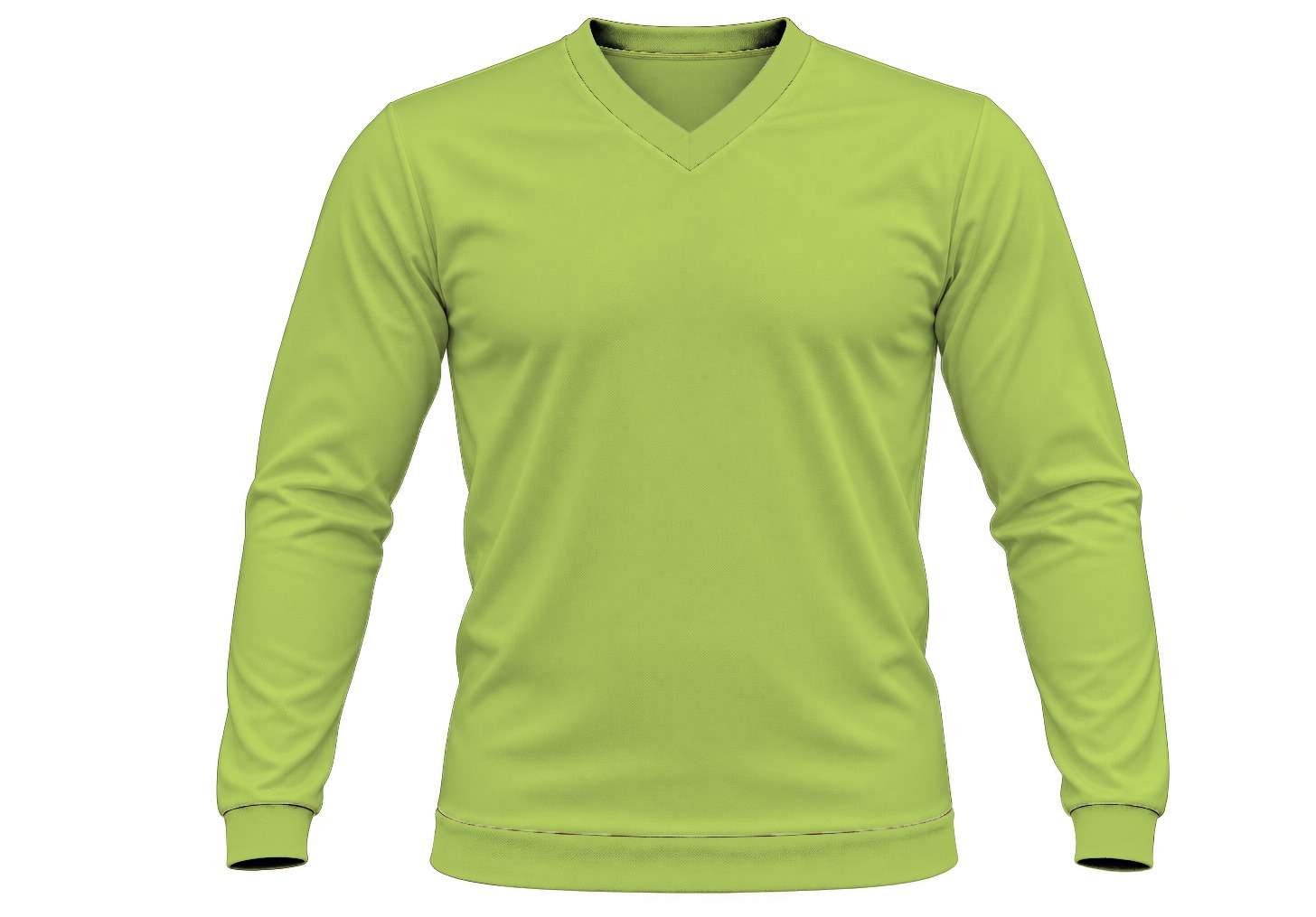 +27 Kiddies V-Neck T-shirt, Fitted Long Sleeve, Birdseye