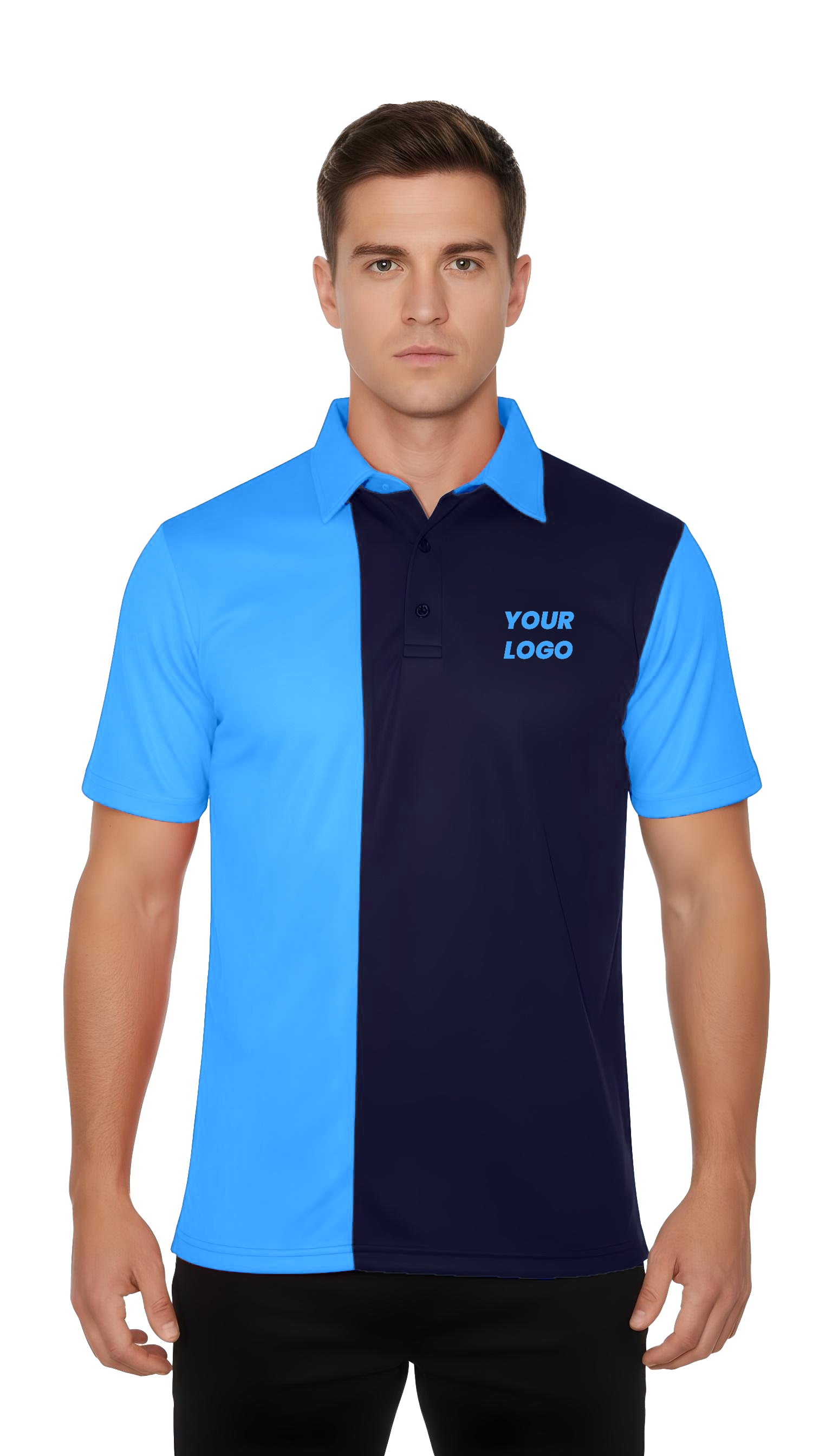 Vertical Stripe Golfer