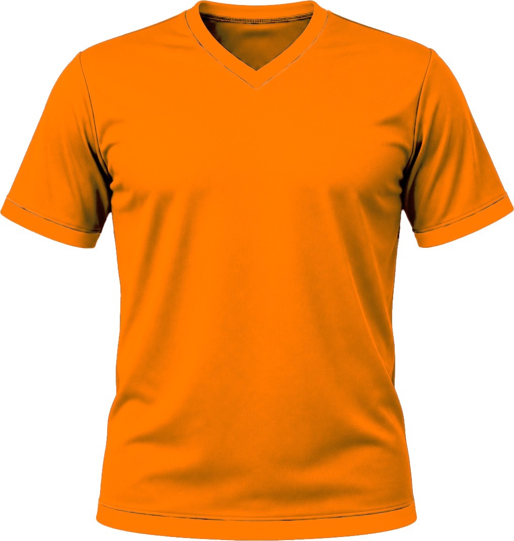 +27 Ladies V-Neck T-shirt, Fitted Short Sleeve, Reverse Birdseye