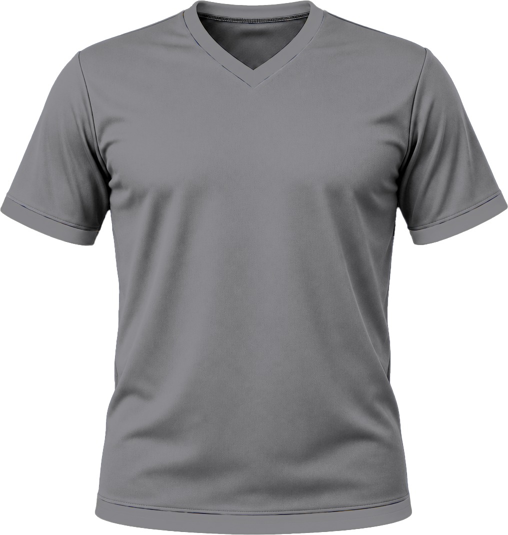 +27 Ladies V-Neck T-shirt, Fitted Short Sleeve, Reverse Birdseye