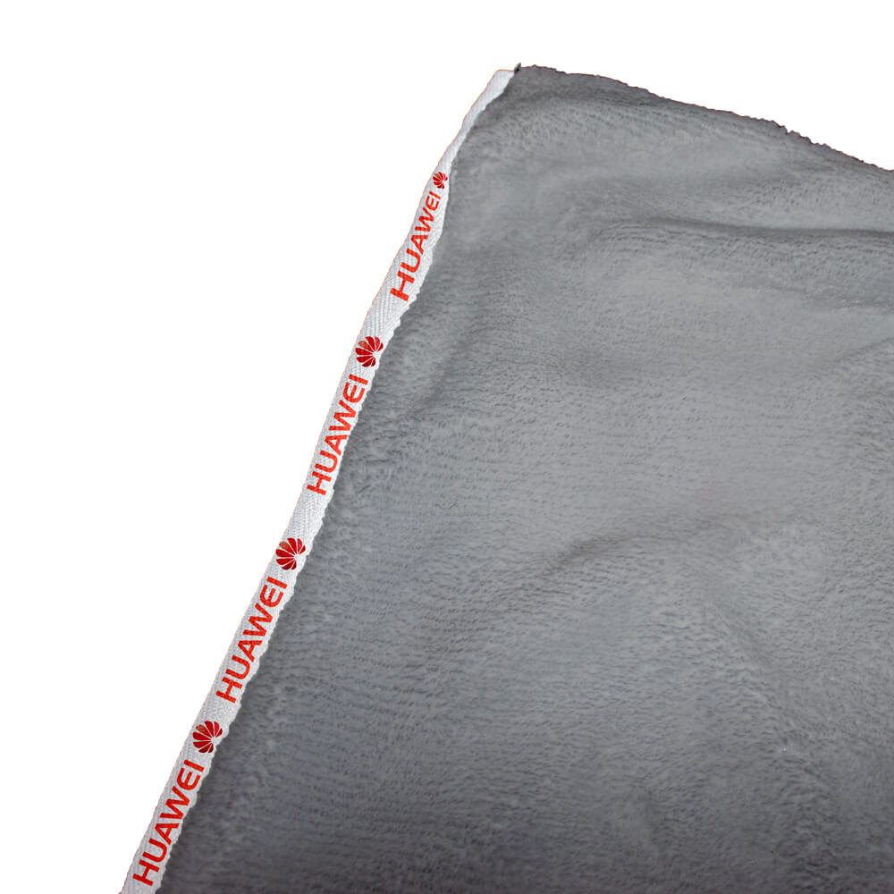 Sparrow Mongolian Fleece Baby Blanket D/S Print Binded With Personalised Branded Petersham Webbing