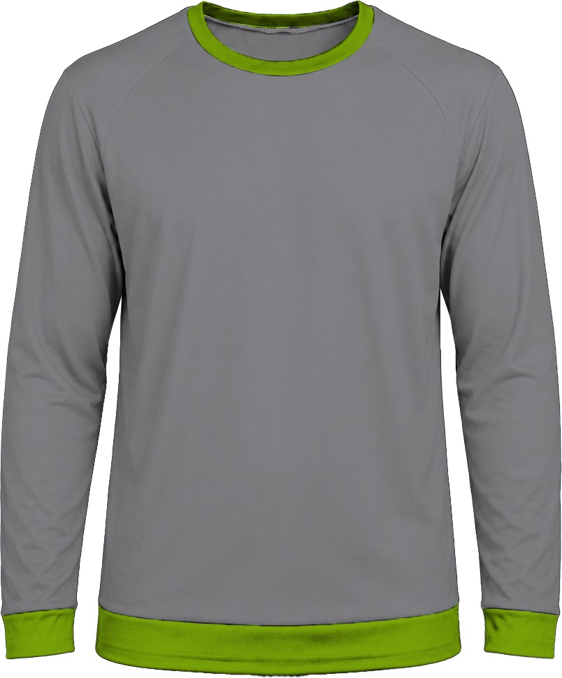 Ringer Ladies Crew Neck T-shirt, Raglan Long Sleeve, Reverse Birdseye