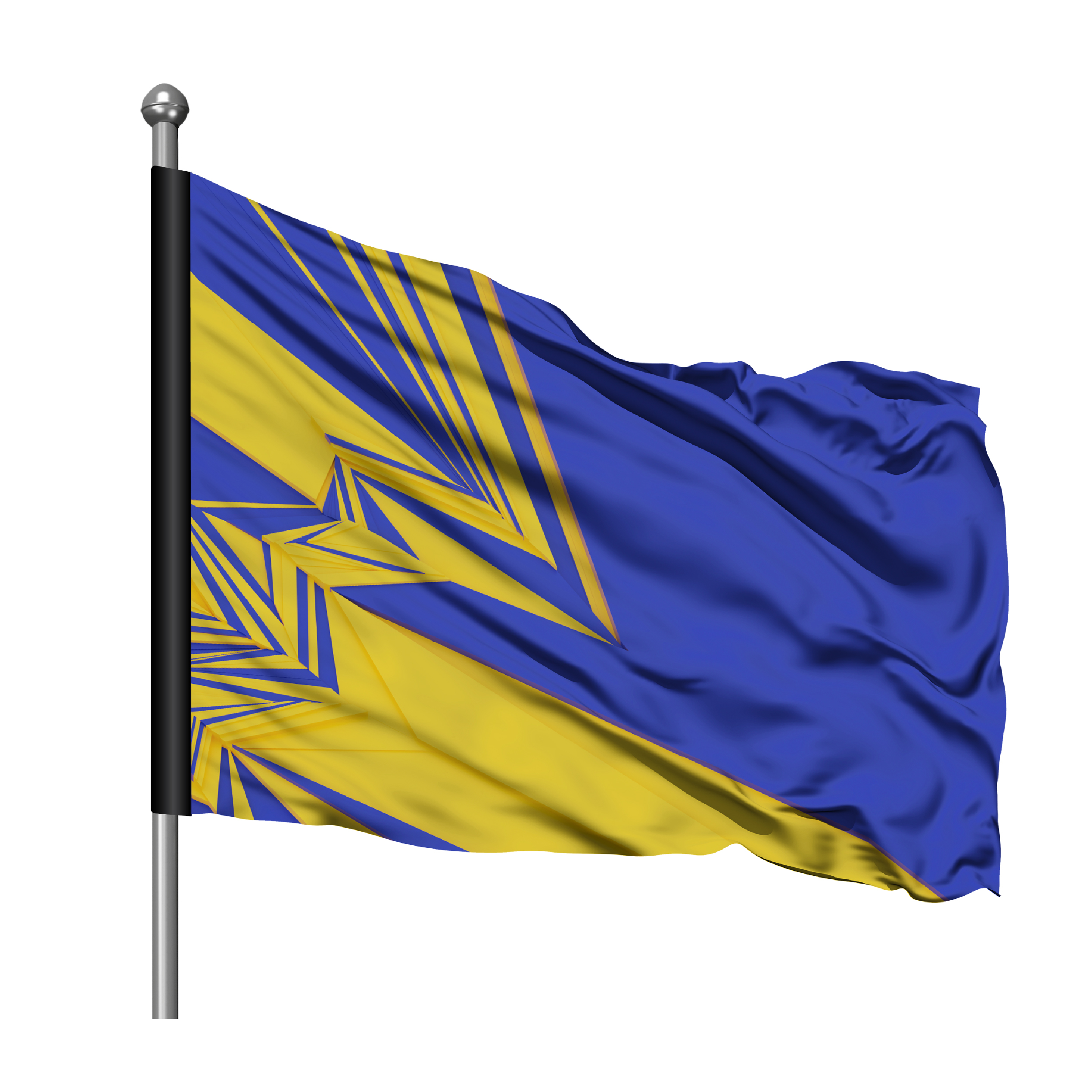 Display fabric Printed Flag, 1800mm x 1200mm, single sided, with sleeve