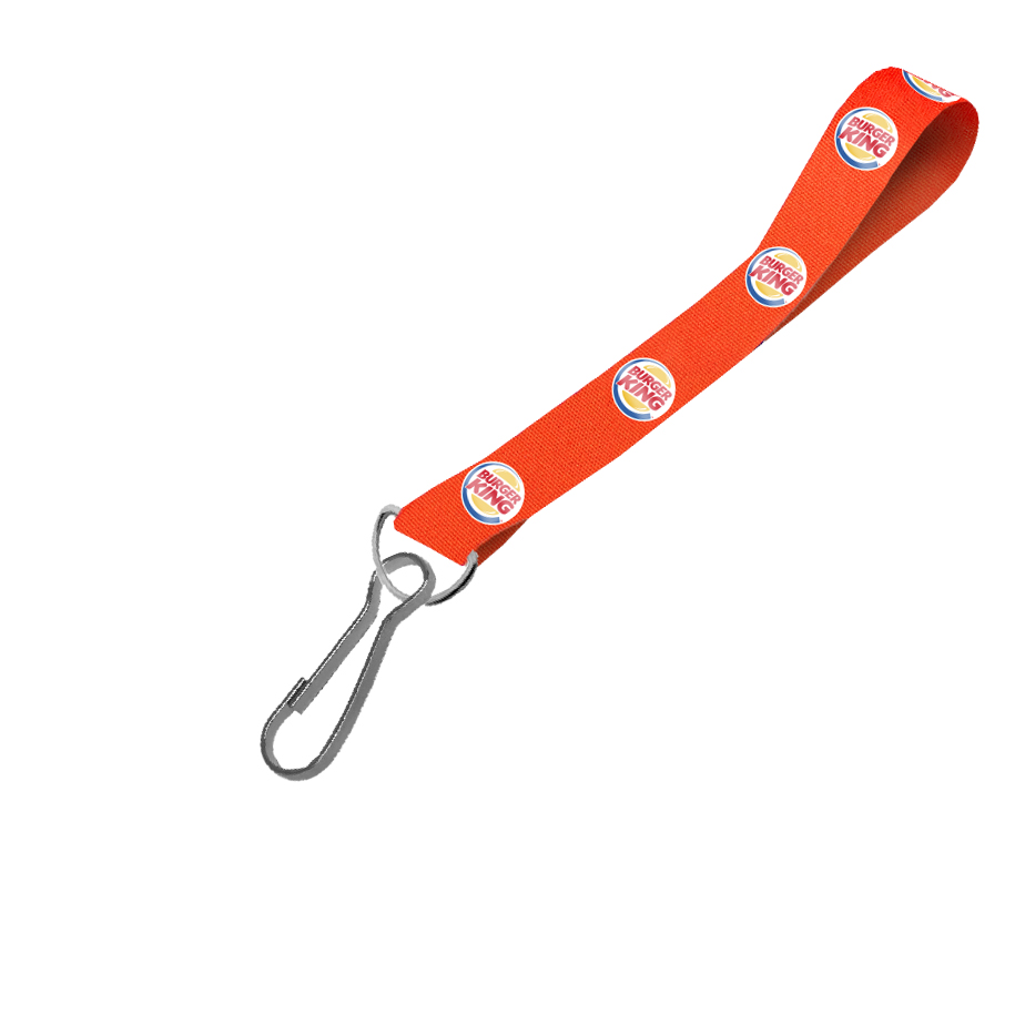 Hi-Viz Wrist Phone Strap DTF Full Colour Reflective Print S/Sided with Swivel Hook