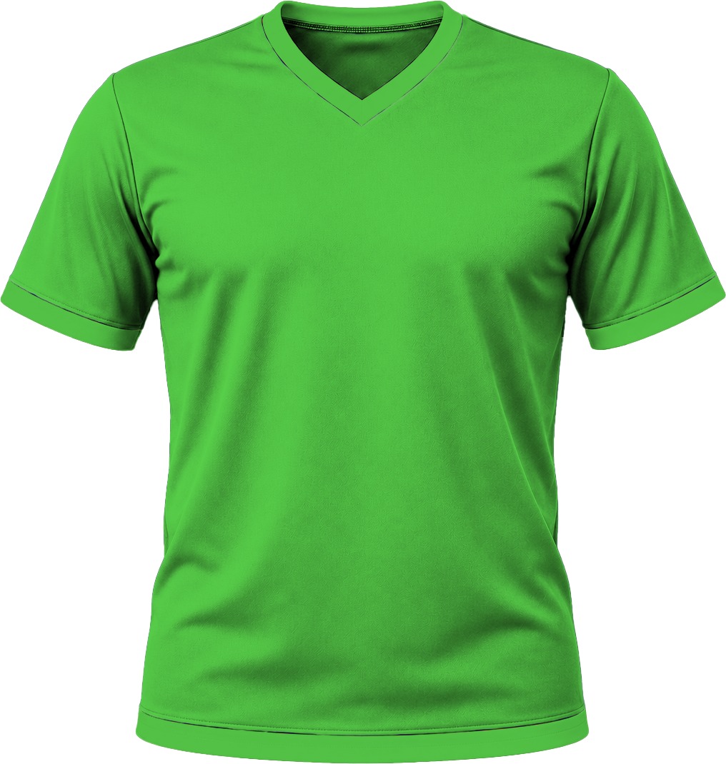 +27 Kiddies V-Neck T-shirt, Fitted Short Sleeve, Reverse Birdseye