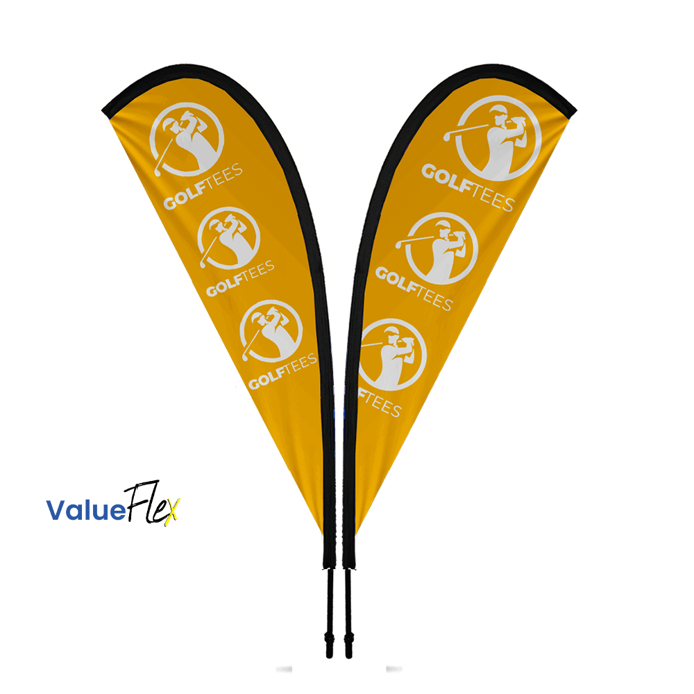 Display fabric Teardrop Banner 3m Double sided, Complete