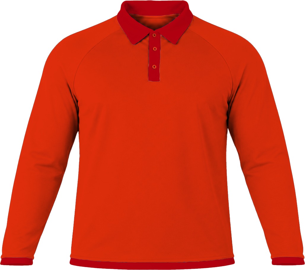 Ringer Unisex Golf Shirt, Raglan Long Sleeve, Reverse Birdseye