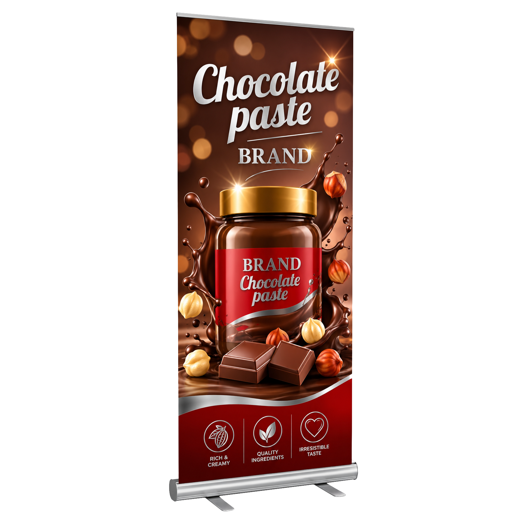 B. YOND LITHO Econo Pull Up Banner (Single Sided Silver) 850 x 2000mm