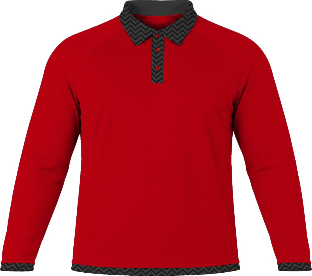 19Ten Ladies Golf Shirt, Raglan Long Sleeve, Birdseye