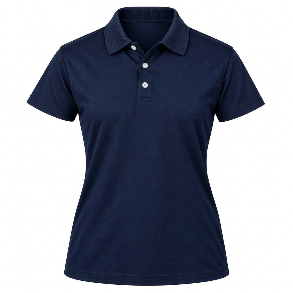 Ladies Yale Golf Shirt, Fitted Short Sleeve, 160g Cotton, Knitted Collar