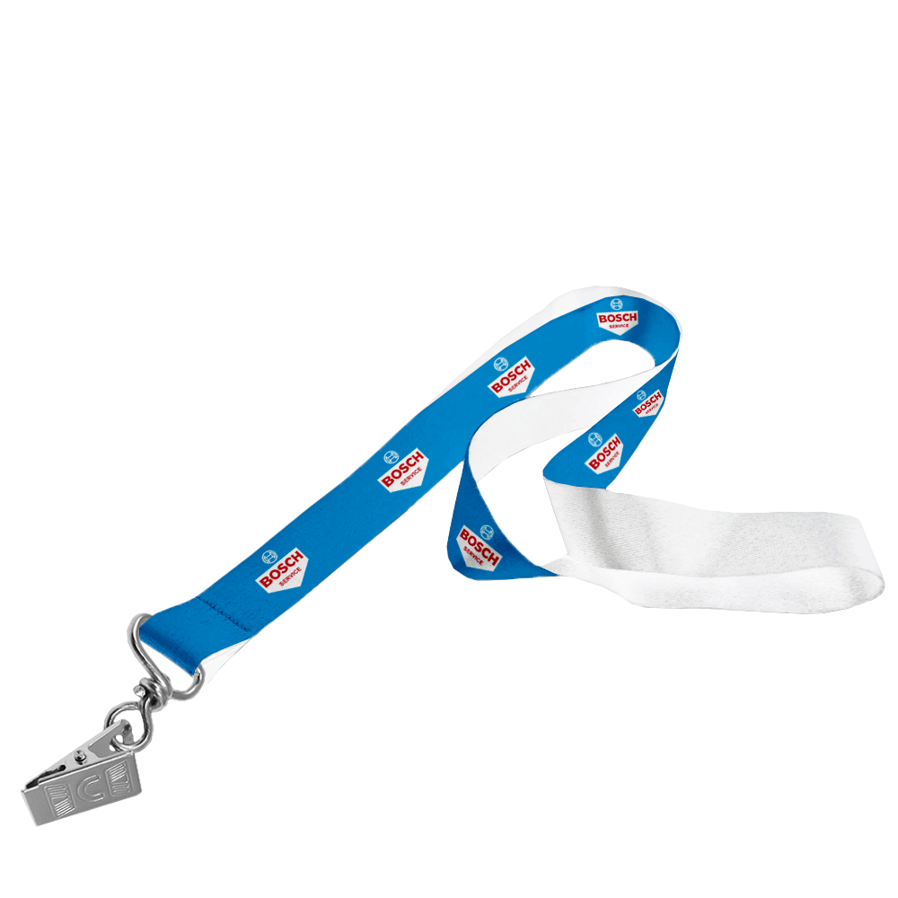 Satin Lanyard S/Sided Print with Crocodile Clip 15 x 950mm