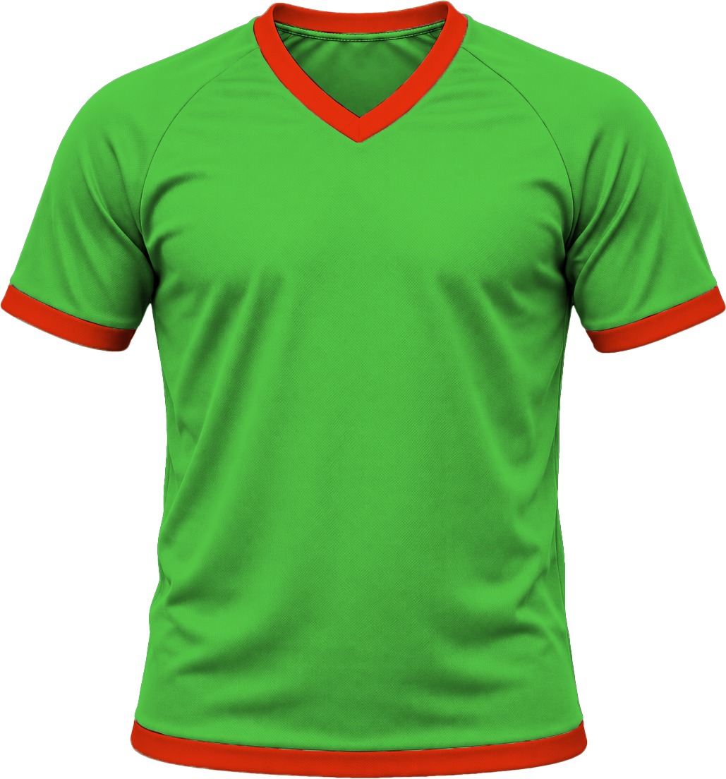 Ringer Unisex V-Neck T-shirt, Raglan Short Sleeve, Birdseye