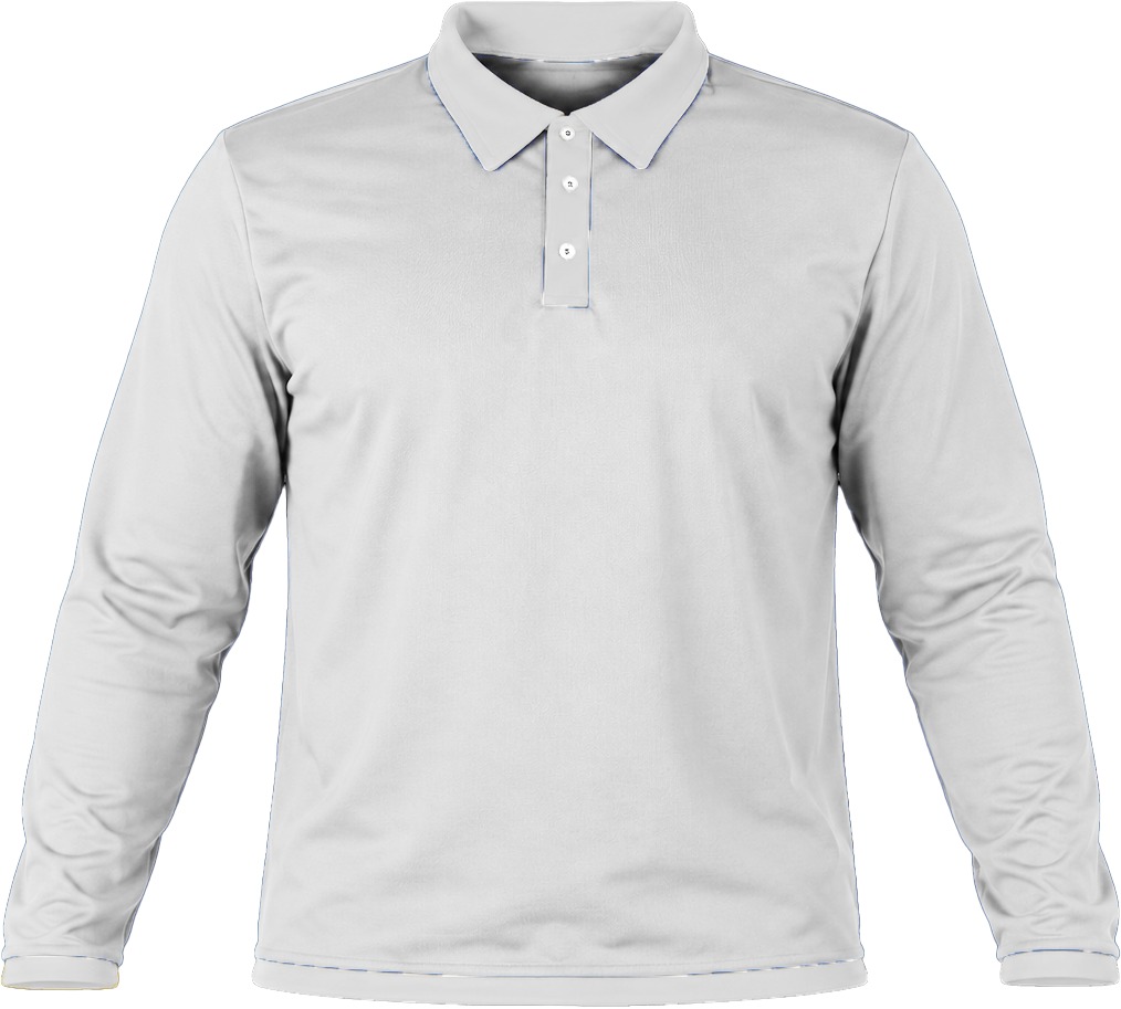+27 Kiddies Golf Shirt, Fitted Long Sleeve, Birdseye