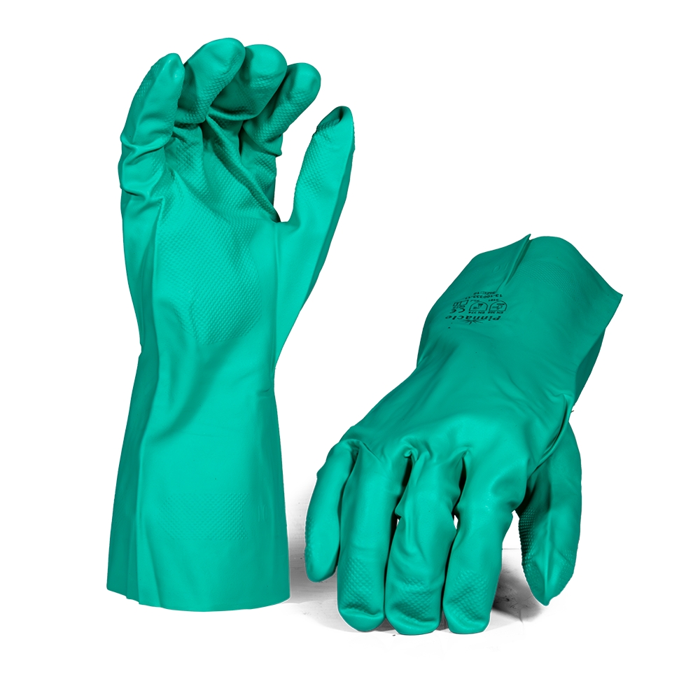 Green Nitrile Glove Open Cuff Size 10 - Pack Of 12 Pairs