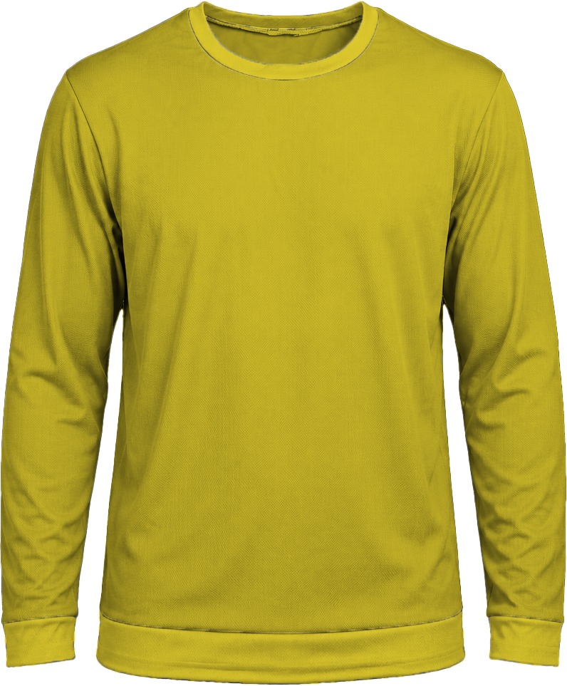 +27 Ladies Crew Neck T-shirt, Fitted Long Sleeve, Birdseye