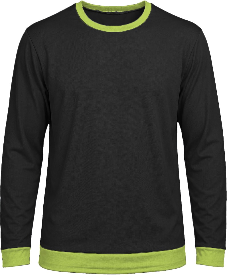 Ringer Ladies Crew Neck T-shirt, Fitted Long Sleeve, Birdseye