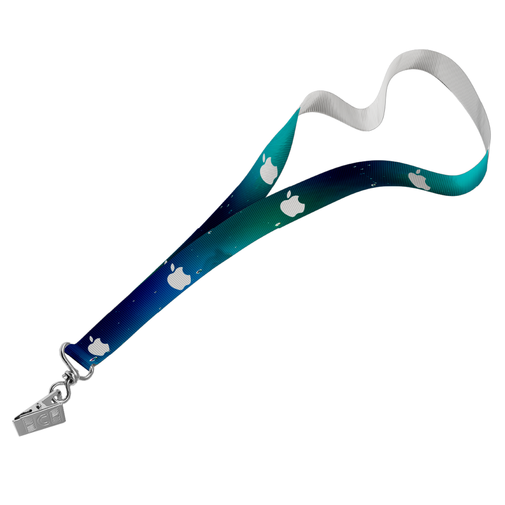Petersham Lanyard S/Sided Print with Crocodile Clip 20 x 950mm