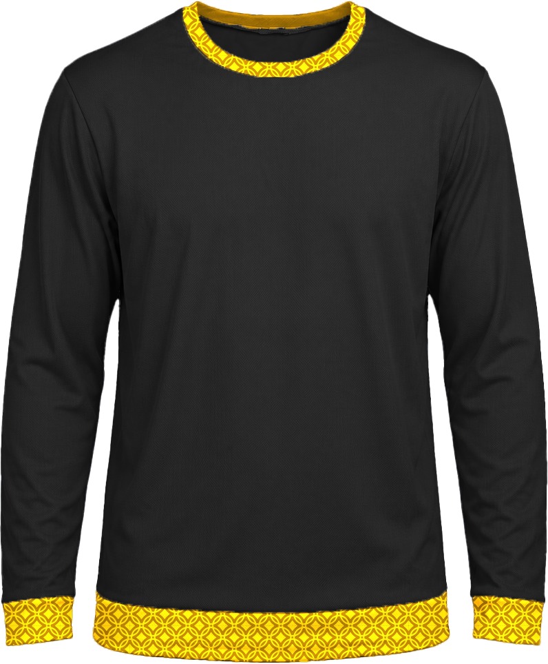 19Ten Kiddies Crew Neck T-shirt, Fitted Long Sleeve, Reverse Birdseye