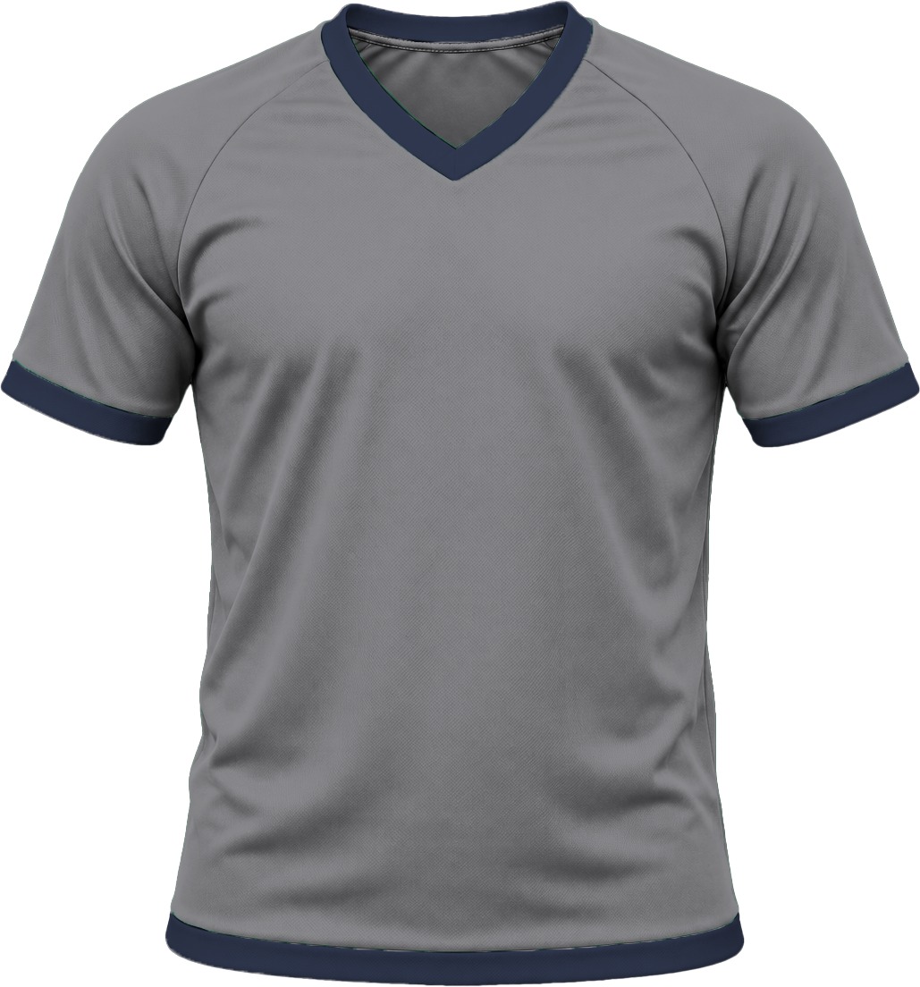 Ringer Unisex V-Neck T-shirt, Raglan Short Sleeve, Reverse Birdseye