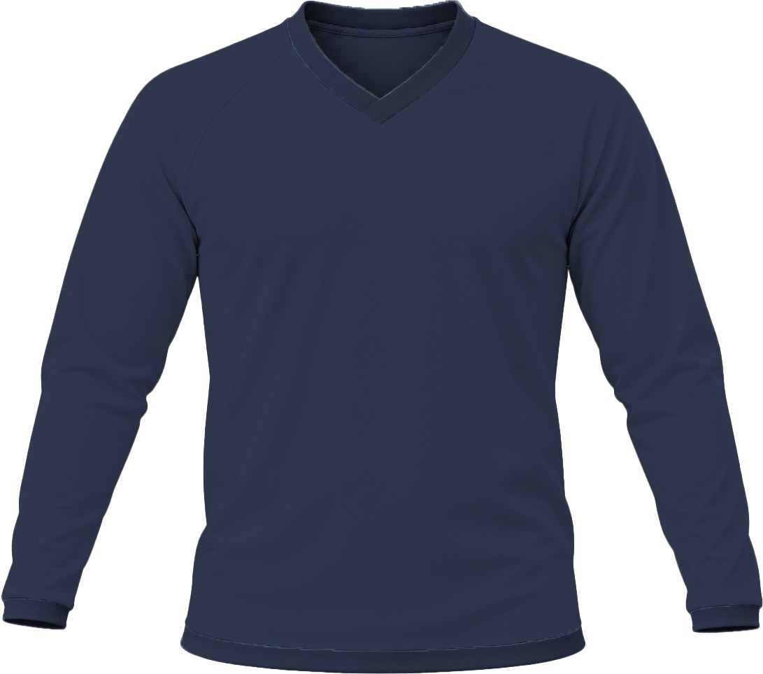 +27 Unisex V-Neck T-shirt, Raglan Long Sleeve, Birdseye