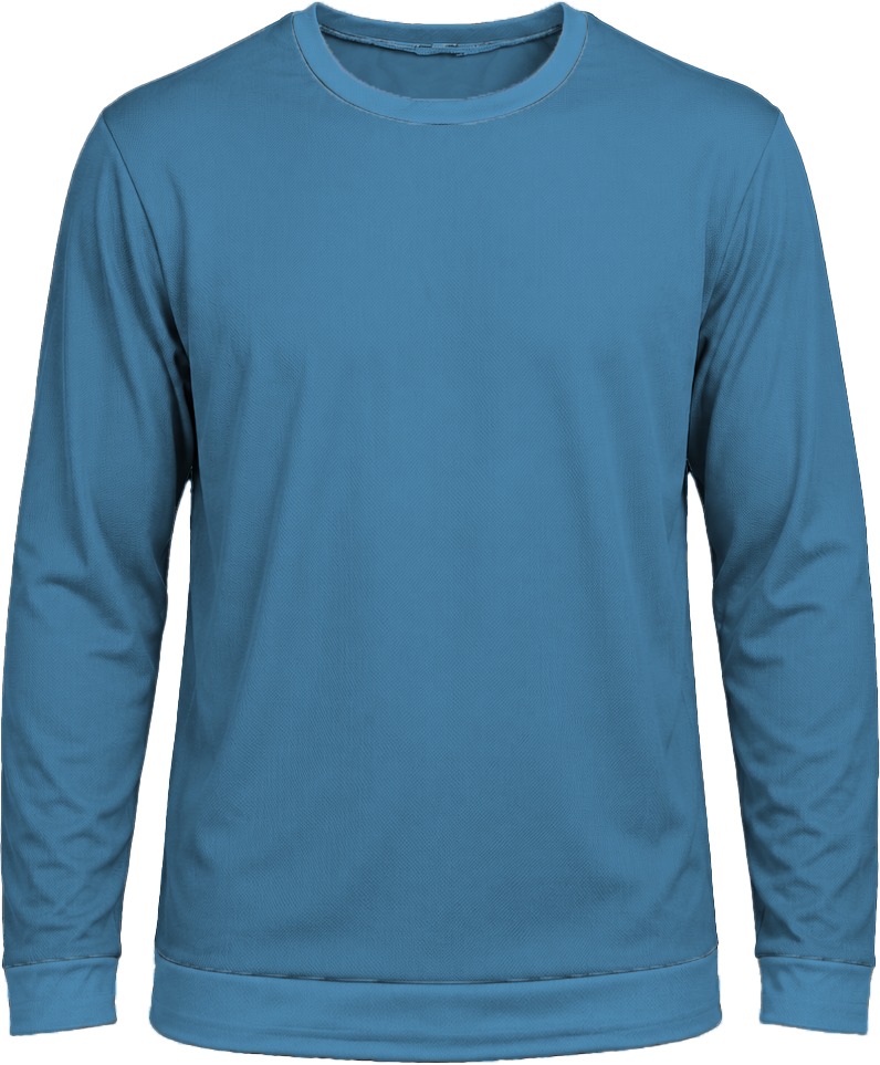 +27 Kiddies Crew Neck T-shirt, Fitted Long Sleeve, Birdseye