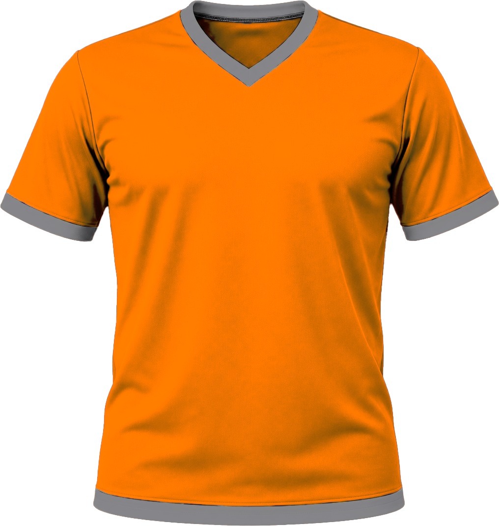 Ringer Ladies V-Neck T-shirt, Fitted Short Sleeve, Reverse Birdseye