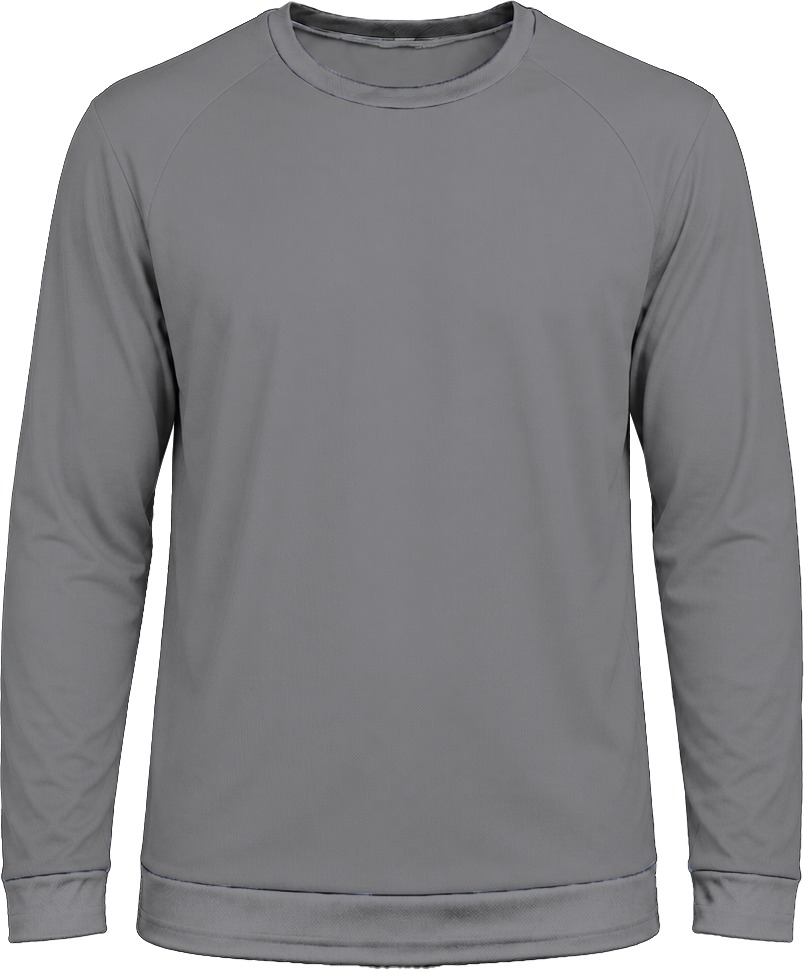 +27 Ladies Crew Neck T-shirt, Raglan Long Sleeve, Reverse Birdseye