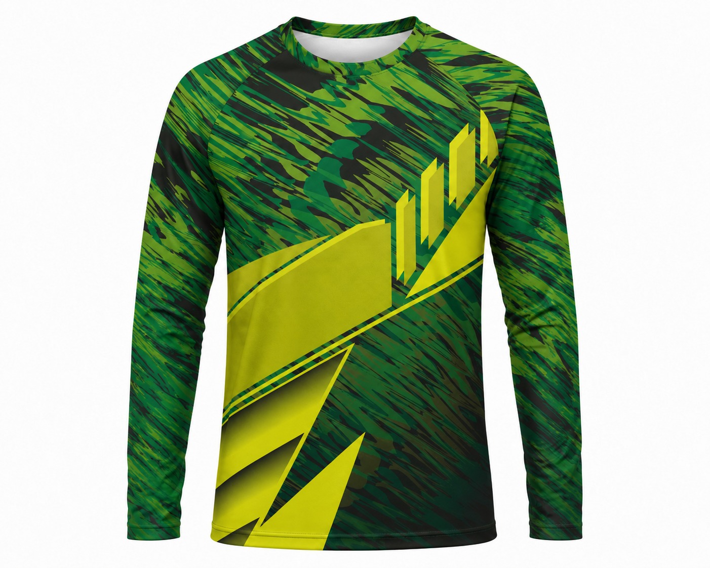 Dye Sub Kid's Crew Neck T-shirt, Raglan Long Sleeve, Drop Needle