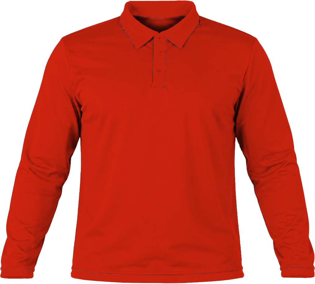 +27 Unisex Golf Shirt, Fitted Long Sleeve, Reverse Birdseye