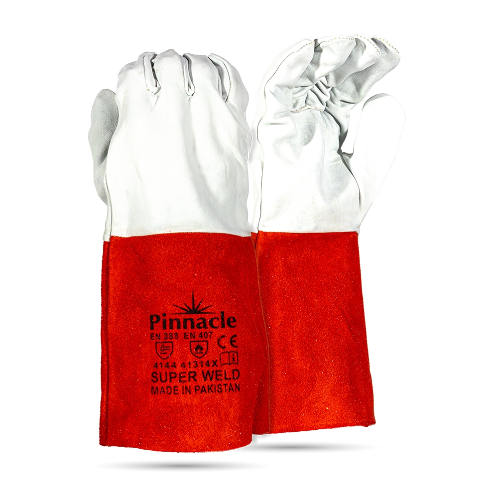 Superweld TIG Glove Red Extended Cuff - Pack Of 12 Pairs