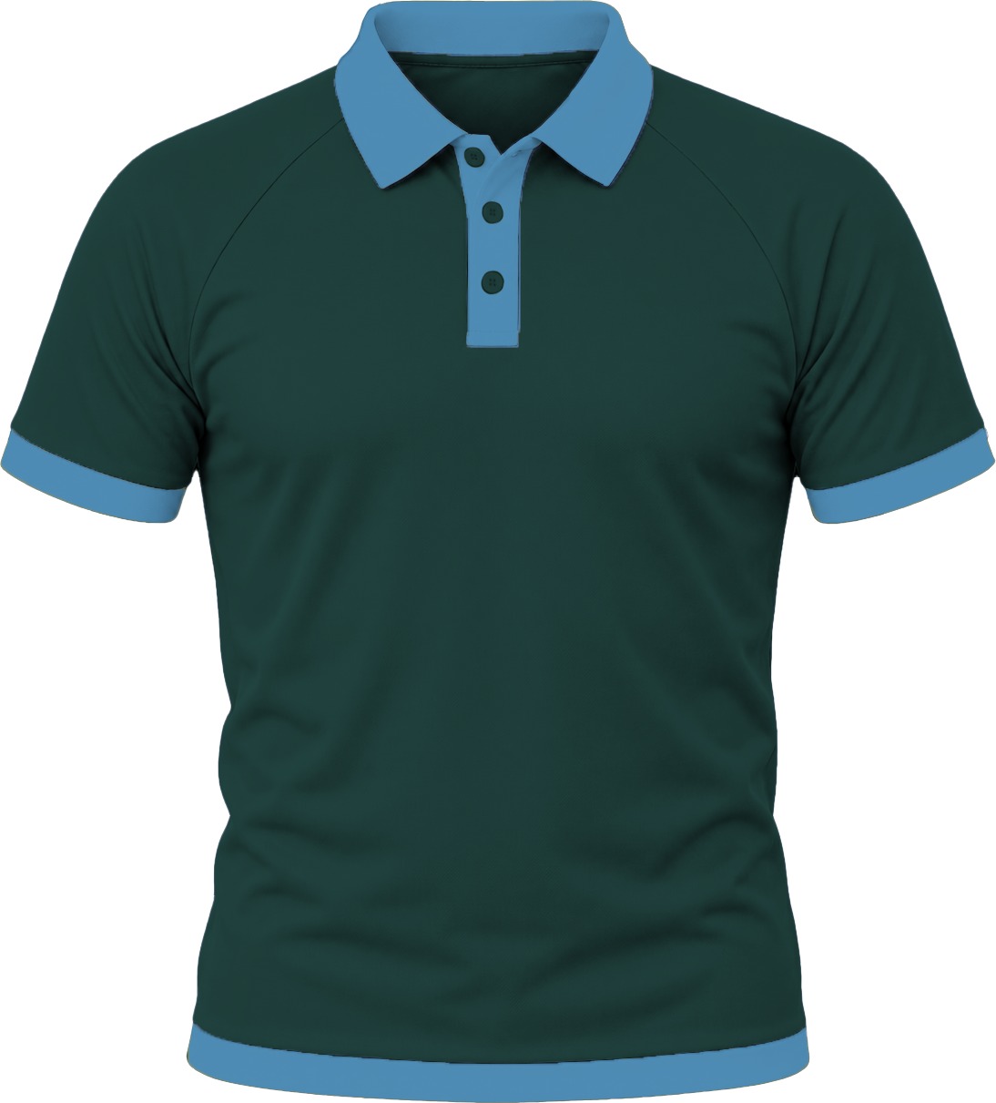 Ringer Unisex Golf Shirt, Raglan Short Sleeve, Birdseye
