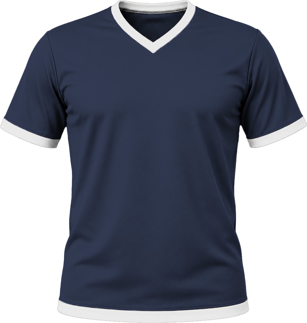 Ringer Ladies V-Neck T-shirt, Fitted Short Sleeve, Birdseye