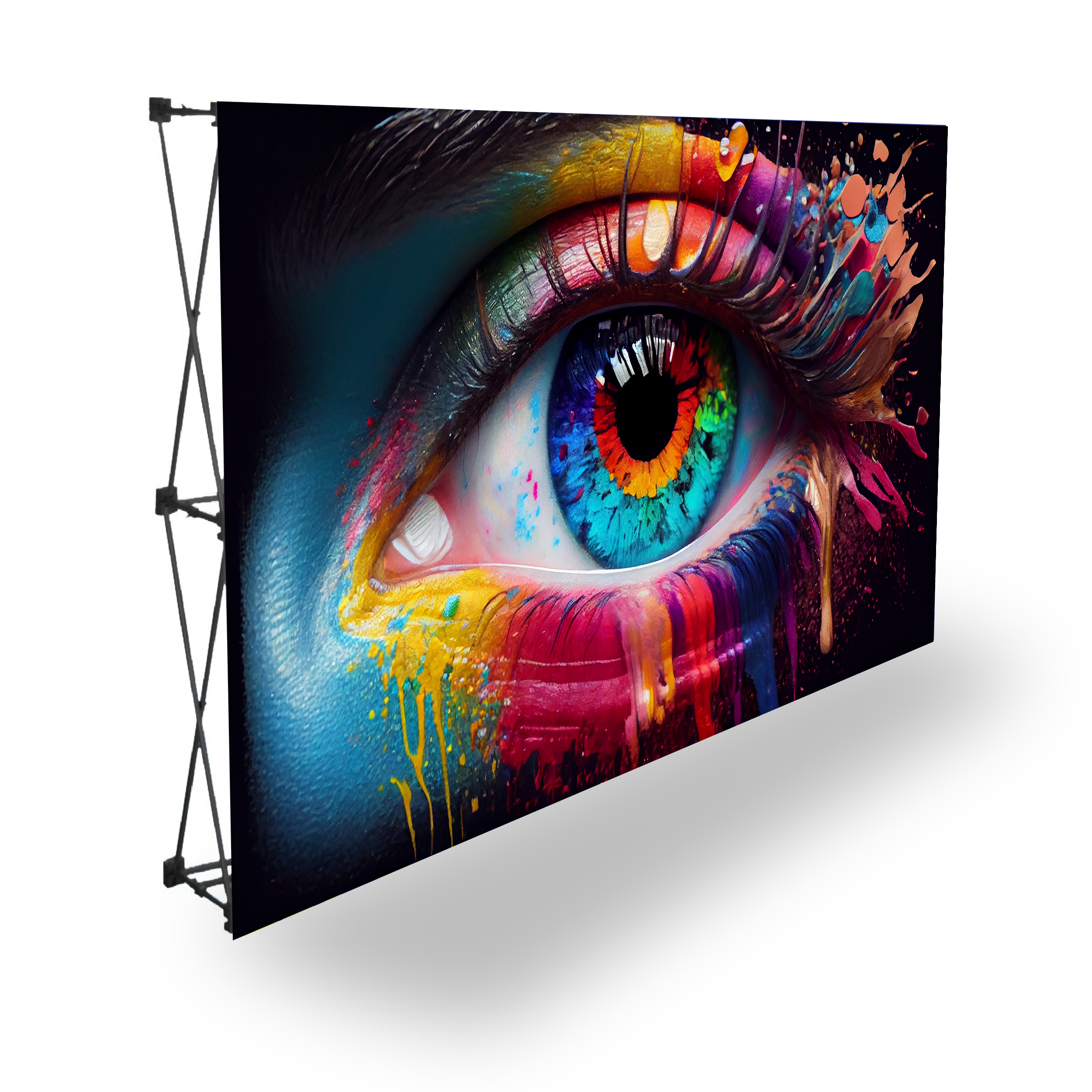 Durable display fabric Bannerwall 4.5 x 2.25m, Supplied Complete